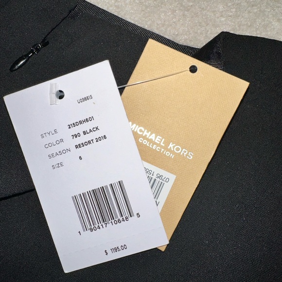 Micheal Kors COLLECTION BLACK PANTS SIZE 6 made in Italy - Picture 5 of 6
